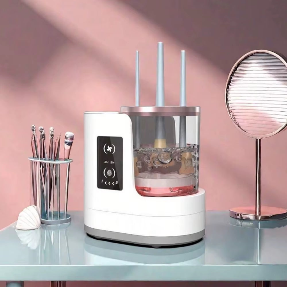Valentine'S Day Gift, a Ladies' Exclusive Electric Makeup Brush Cleaner, a Cleaning Tool for Makeup Brushes and Foundation.